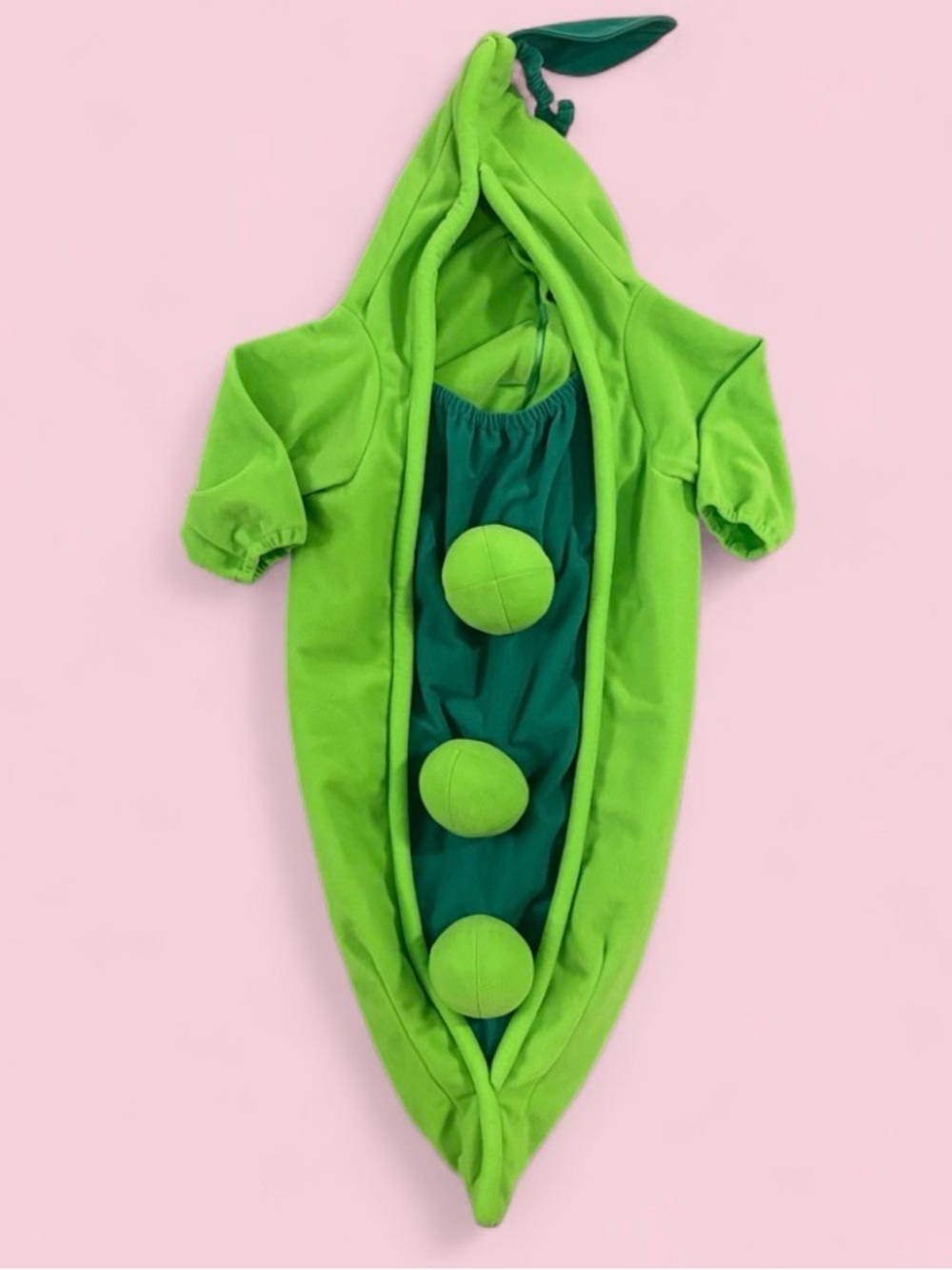 RedEnvelope Infant Green Pea Pod Halloween Baby Costume size 0-6 Months EUC